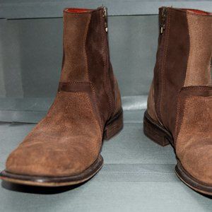 MARK NASON  Brown Suede Leather Boots ITALY 67262